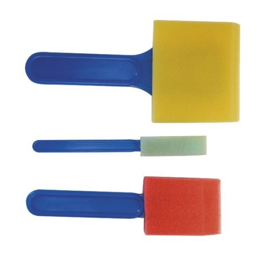 lot de 3 pinceaux mousse - graine creative