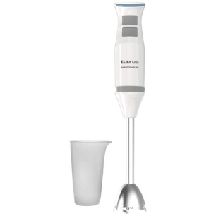 mixeur plongeant pied inox 1200w 20 vitesses bol doseur blanc bleu - taurus