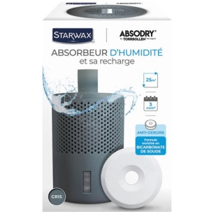 absorbeur d'humiditã© gris + 1 tablette 500 g - brunel
