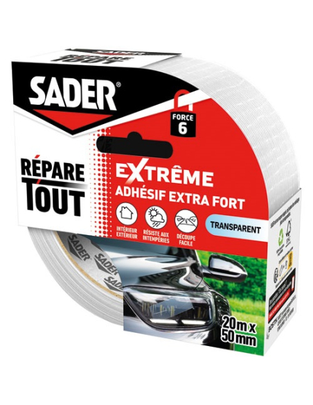 Adhésif Répar'Tout Extrême Translucide Réparation ultra-forte et invisible - BOSTIK (SADER)