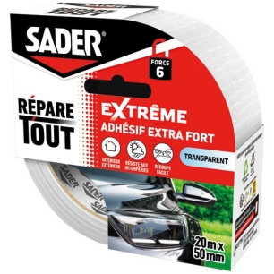 adhã©sif rã©pare tout extreme translucide 20 m x 50 m - bostik (sader)