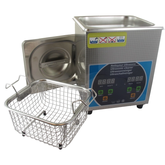 nettoyeur à ultrason à affichage digital, permet de nettoyer efficacement les carburateurs et autres pièces colmatés ou encrassé