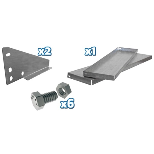 PACK plateau 1500x200 + 2 étagères GALVA pour simonwork BT - SIMONRACK