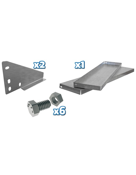 PACK plateau 1500x200 + 2 étagères GALVA pour simonwork BT - SIMONRACK