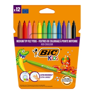 blister de marqueurs de coloriage kid color 12 pièces