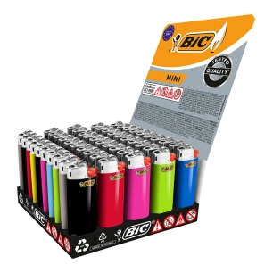 mini briquet j25 couleurs assorties présentoir 50 pièces