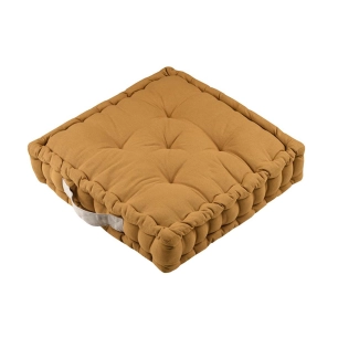 Coussin DUO STOF curry/lin 45x45x10cm - STOF