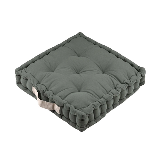 Coussin DUO STOF vert/lin 45x45x10cm - STOF