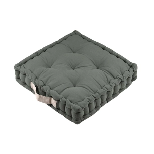 Coussin DUO STOF vert/lin 45x45x10cm - STOF