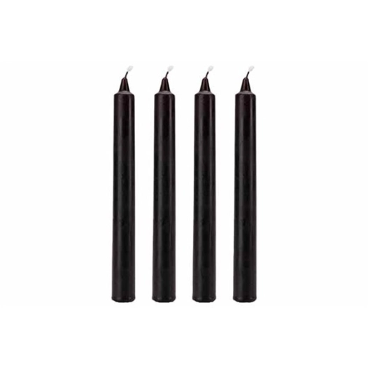 bougie set4 blood dripping noir 2x2xh20cm - 7h - billiet ld