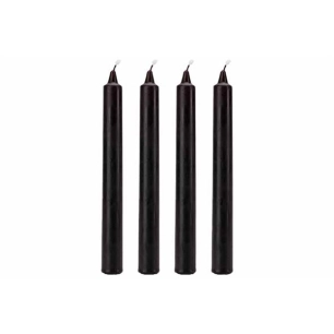 bougie set4 blood dripping noir 2x2xh20cm - 7h - billiet ld