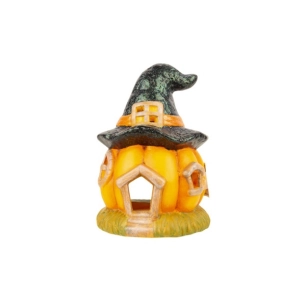 chapeau pumpkin house orange 13x13xh18cm - allonge ceramique - billiet ld