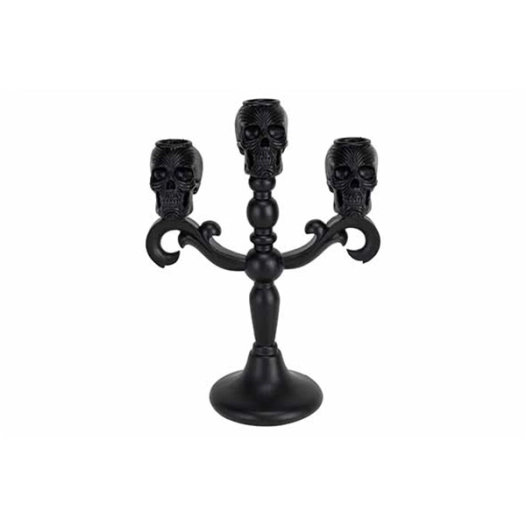 chandelier 3 arms skull multi-colore 19,5x10xh25,5cm allonge resine - billiet ld