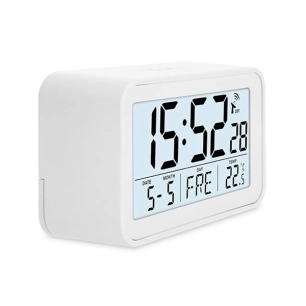 reveil digitale blanc 10,1x6,2xh3,9cm - billiet ld