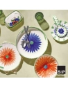 fleur porte-ustensiles 22,5x11xh3cm - fine dining living