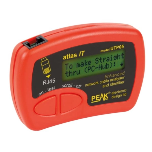 analyseur/identificateur de cäble réseau pour cäbles cat5, cat5e, cat6 utp