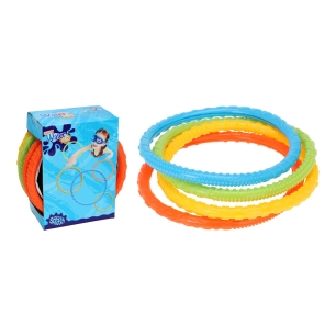 jouets de plongée, lot de 6 anneaux colorés diamètre 15cm