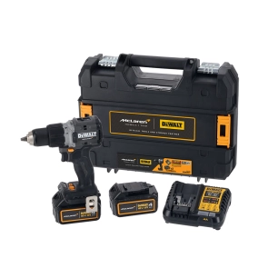 perceuse à percussion sans balais mclaren xr 18 v 13 mm 90 nm avec 2 batteries li-ion 4 ah et étui tstak