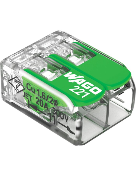 ---blister 221 green 2x4mm²/16