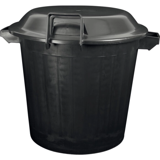 poubelle immeuble noir.kit 80l