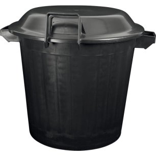 poubelle immeuble noir.kit 80l