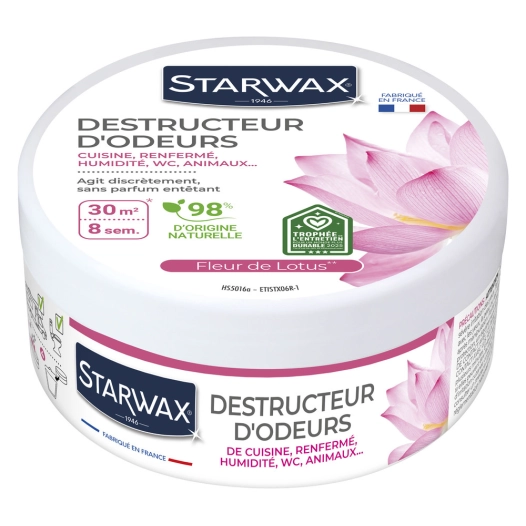 destructeur d’odeurs fleur de lotus 300 g - starwax