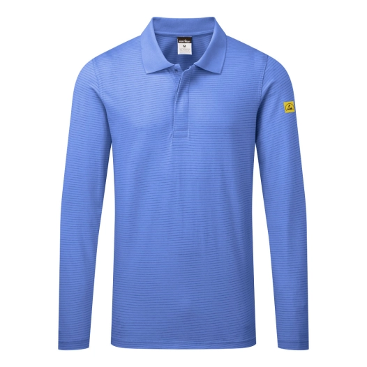 polo manches courtes esd - taille 4xl - bleu hamilton - portwest
