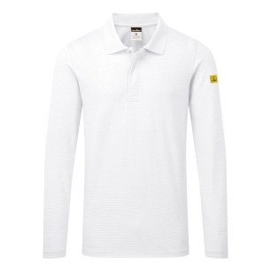 polo manches courtes esd - taille xxl - blanc - portwest