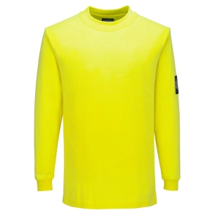 tee shirt ml modaflame fr - taille l - jaune - portwest