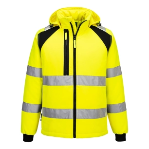 wx2 softshell doublé (2l) - taille l - jaune/noir - portwest