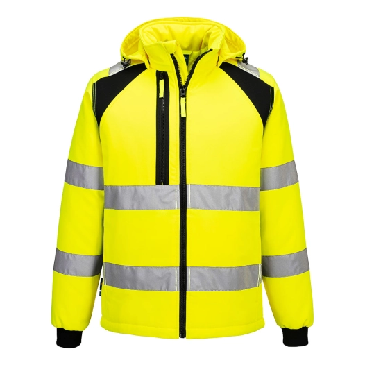 wx2 softshell doublé (2l) - taille m - jaune/noir - portwest