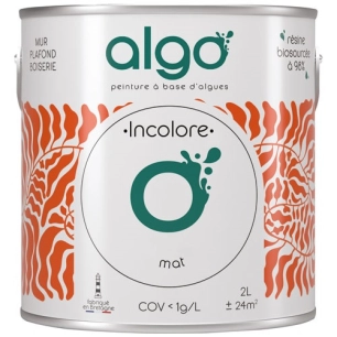 peinture ã©cologique base incolore 2 l mat - algo paint