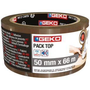 adhesif emballage pvc 50 x 66 mm havane - lystra