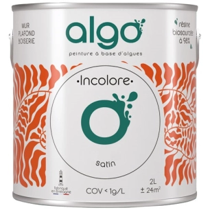 peinture ã©cologique base incolore 5 l satin - algo paint