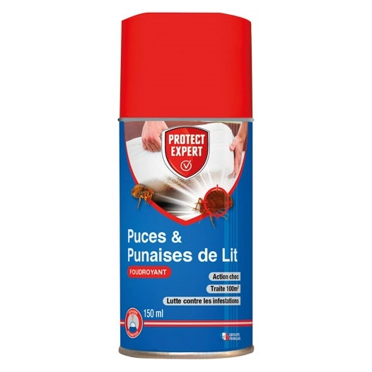 aã©rosol foudroyant puces et punaises de lit 150 ml - sbm life science