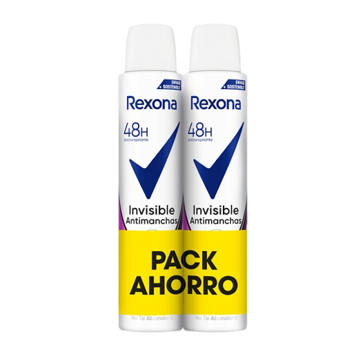 déodorant spray anti-taches invisible 48 h 200 ml, pack 2 unités