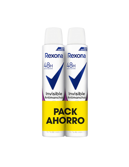 déodorant spray anti-taches invisible 48 h 200 ml, pack 2 unités