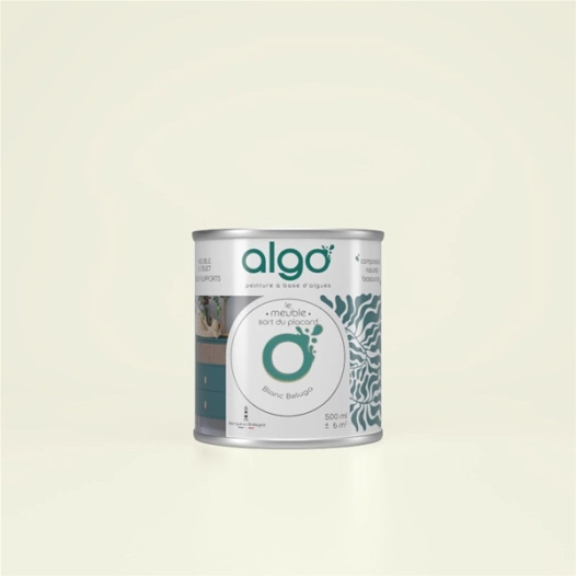peinture pour meuble - blanc bã©luga - mat - 0.5 l - algo paint ld
