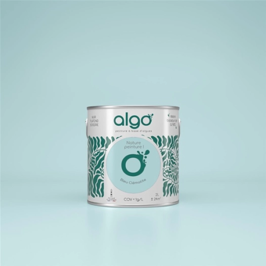 peinture ã©cologique - bleu clã©matite - satin - 0.5 l - algo paint ld