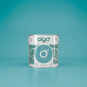 peinture ã©cologique - bleu marie-galante - satin - 0.5 l - algo paint ld