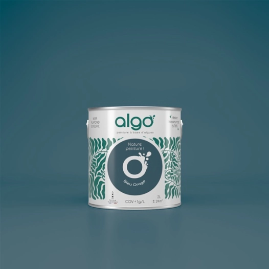 peinture ã©cologique - bleu orage - mat - 0.5 l - algo paint ld