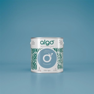 peinture ã©cologique - bleu porquerolles - mat - 0.5 l - algo paint ld