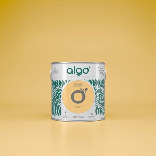 peinture ã©cologique - jaune levant - satin - 5 l - algo paint ld