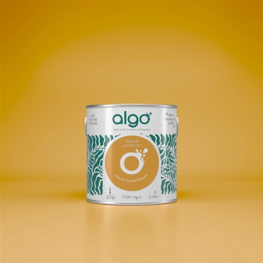 peinture ã©cologique - jaune superbloom - satin - 5 l - algo paint ld