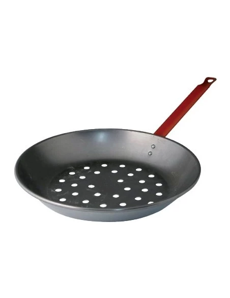 Poêle à marrons 28cm queue longue 70cm - BOUTIN