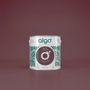 peinture ã©cologique - rouge cerise griotte - velours - 2 l - algo paint ld