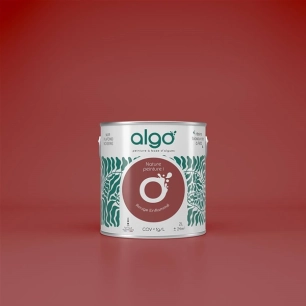peinture ã©cologique - rouge enflammã© - velours - 5 l - algo paint ld