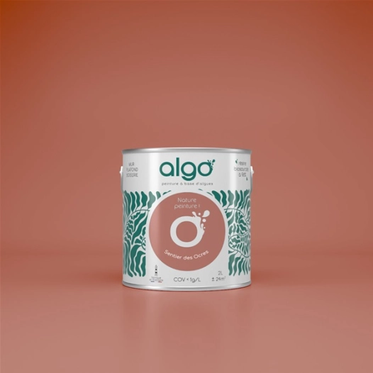 peinture ã©cologique - sentier des ocres - satin - 0.5 l - algo paint ld