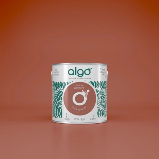peinture ã©cologique - terracotta madagascar - mat - 2 l - algo paint ld