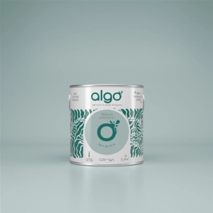 peinture ã©cologique - vert de gris - mat - 2 l - algo paint ld